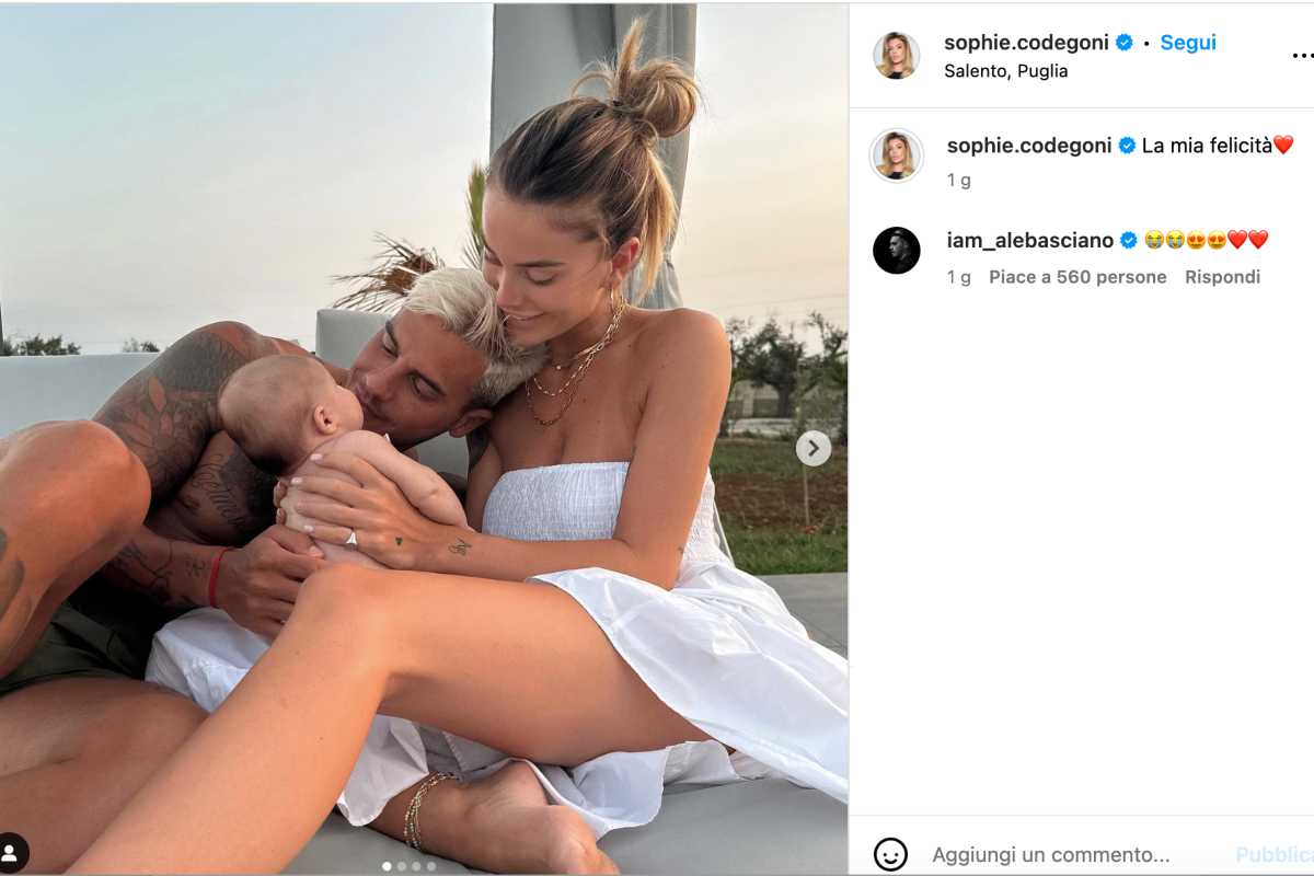 Sophie Codegoni, foto di famiglia