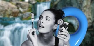 mangiare all'interno di una cascata si può