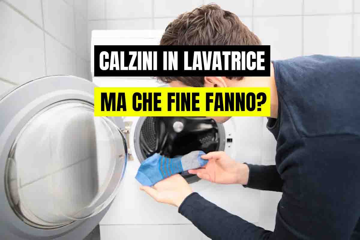 calzini in lavatrice