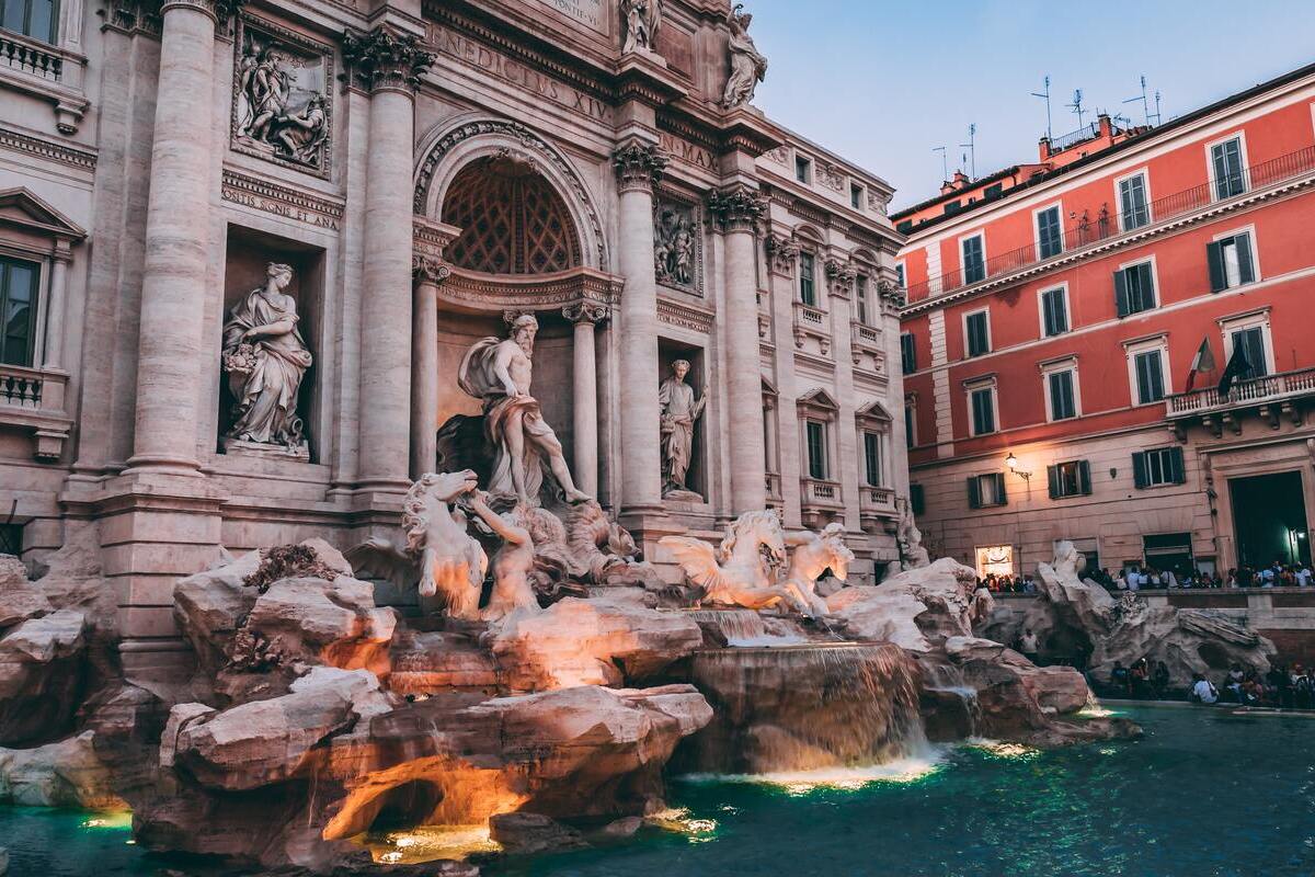 fontana di trevi monetine