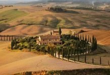 Paesaggio autunnale in Italia