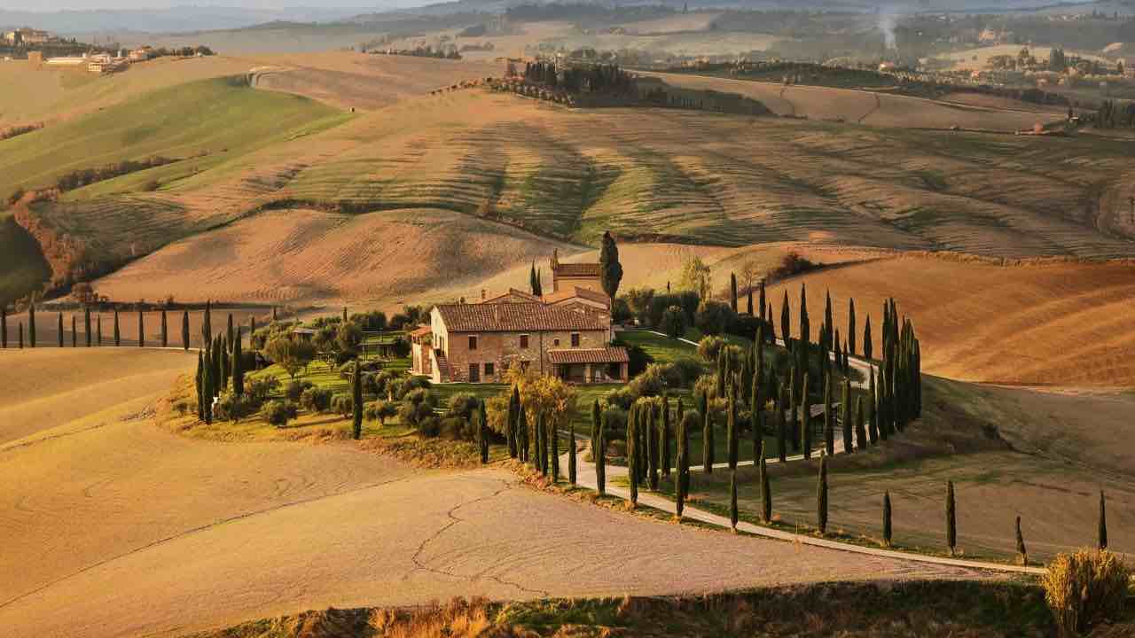 Paesaggio autunnale in Italia