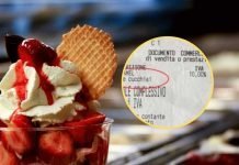 Scontrino gelateria