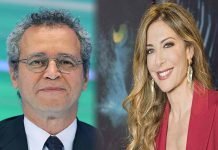 Enrico Mentana e Francesca