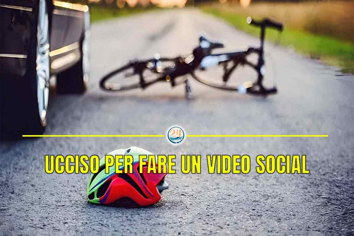 ucciso in bici