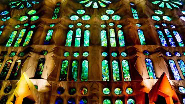 Interno della Sagrada Familia