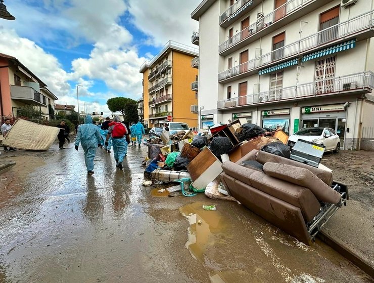 Rifiuti alluvione