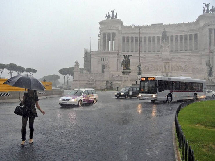 pioggia a Roma