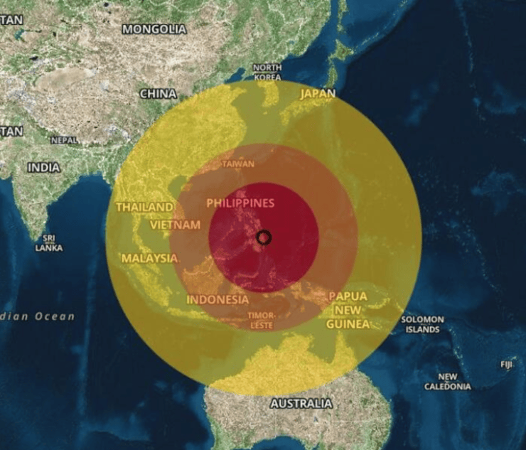 Terremoto nelle Filippine