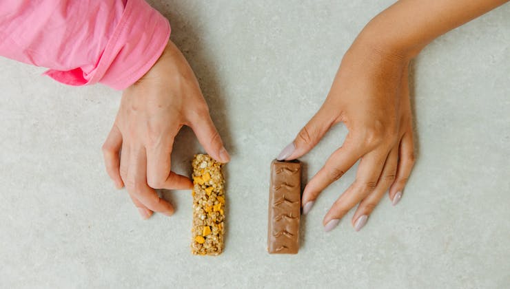 Baretta ai cereali e al cioccolato