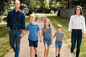 William e Kate con i figli