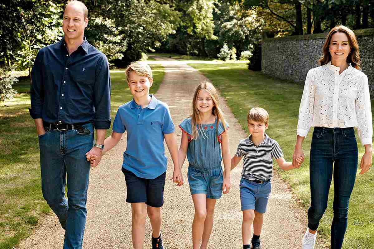 William e Kate con i figli