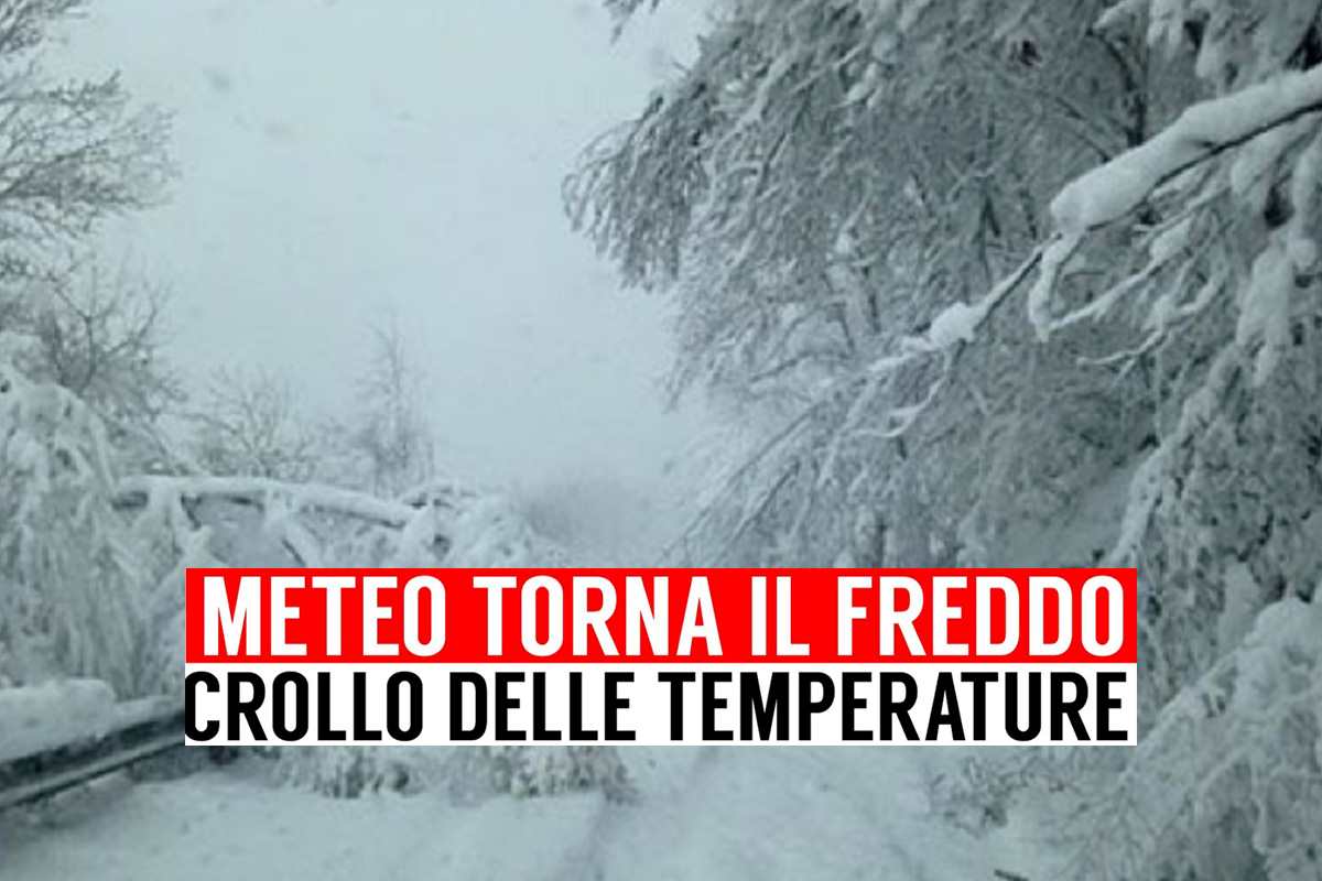 Crollo delle temperature